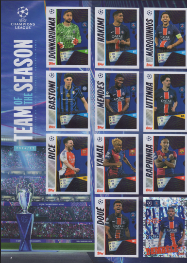 Página interna Champions League