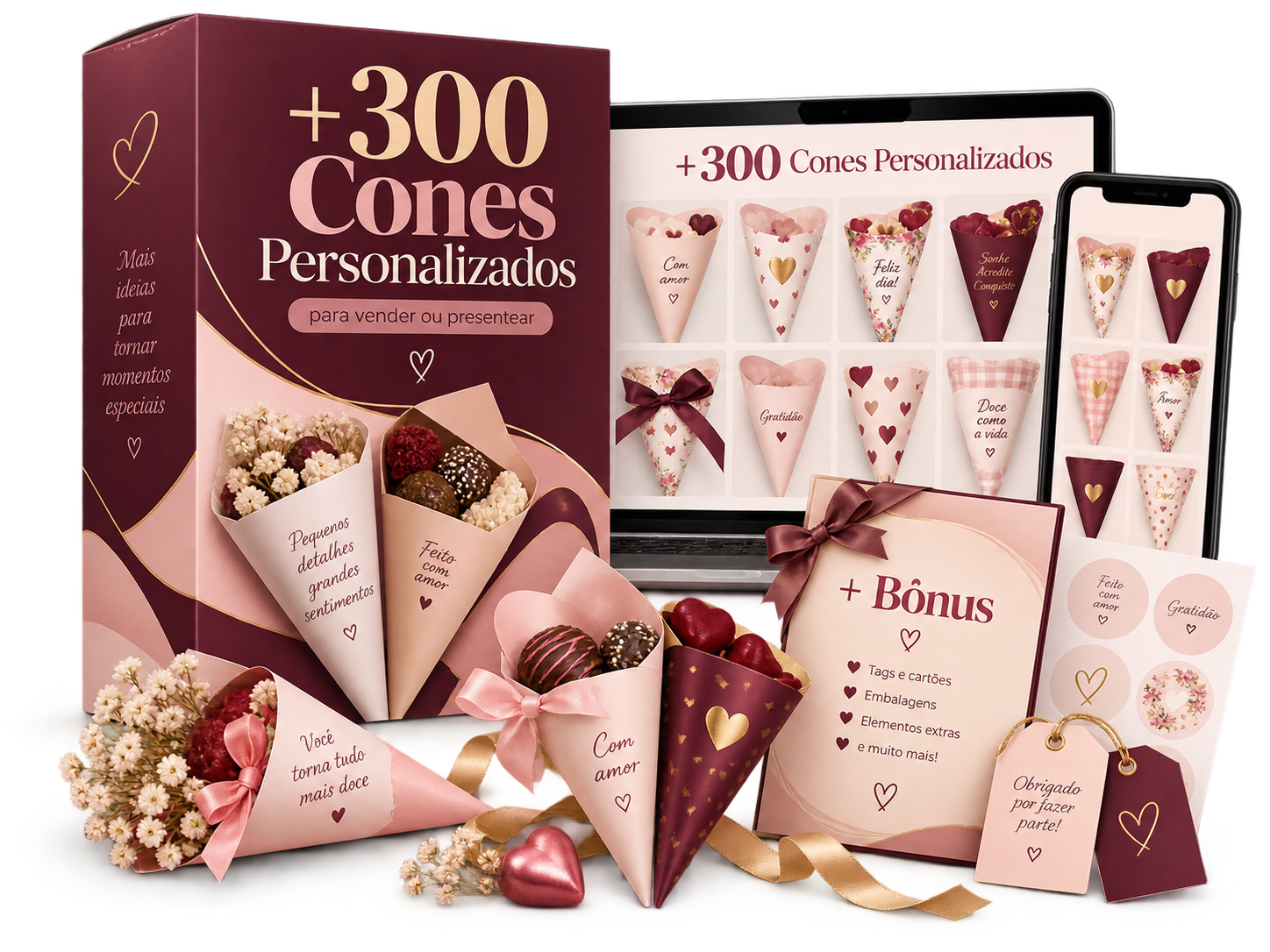 Coleção completa de cones personalizados