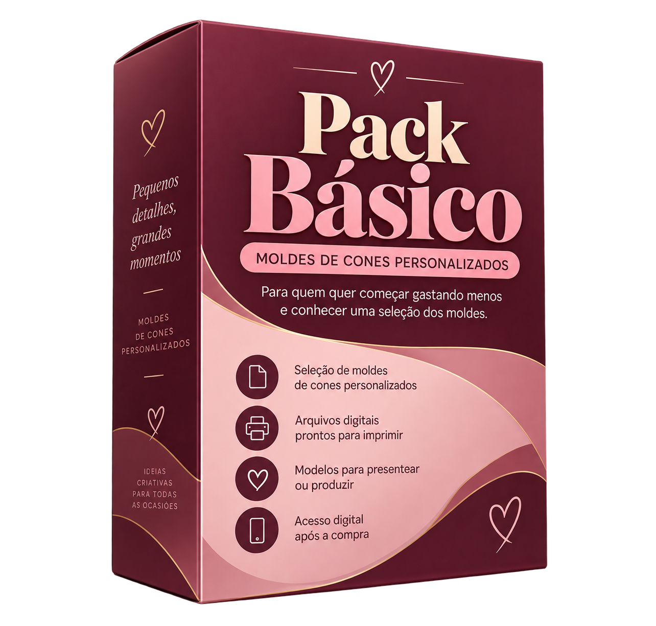 Pack básico de cones personalizados